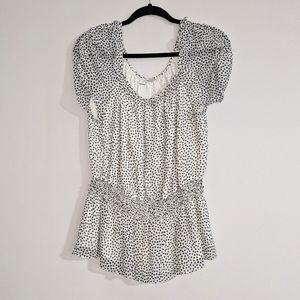 Smocked Polka-dot top